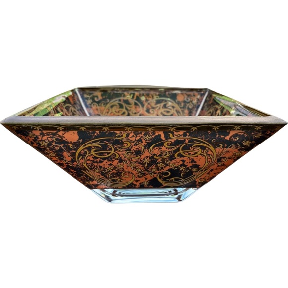 Hand painted gilded bowl - Picture 3 of 6